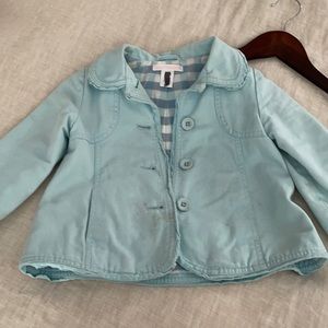 Jack & Janie baby blue 100% COTTON tossed coat